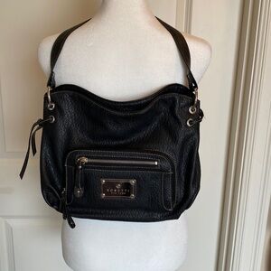 Rosetti New York black pebbled Leather Purse Womens vintage Y2K shoulder bag
